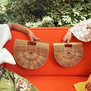 Bamboo Ark Clutch (Natural Wood Color) Brand New